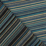 Blue Alpujarra-style Lurex Striped Brocade - Ribes y Casals