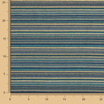 Blue Alpujarra-style Lurex Striped Brocade - Ribes y Casals