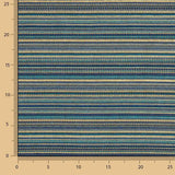 Blue Alpujarra-style Lurex Striped Brocade - Ribes y Casals