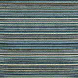 Blue Alpujarra-style Lurex Striped Brocade - Ribes y Casals