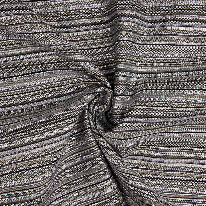 Lurex Brocade with Alpujarra Stripes in Silver - Ribes y Casals