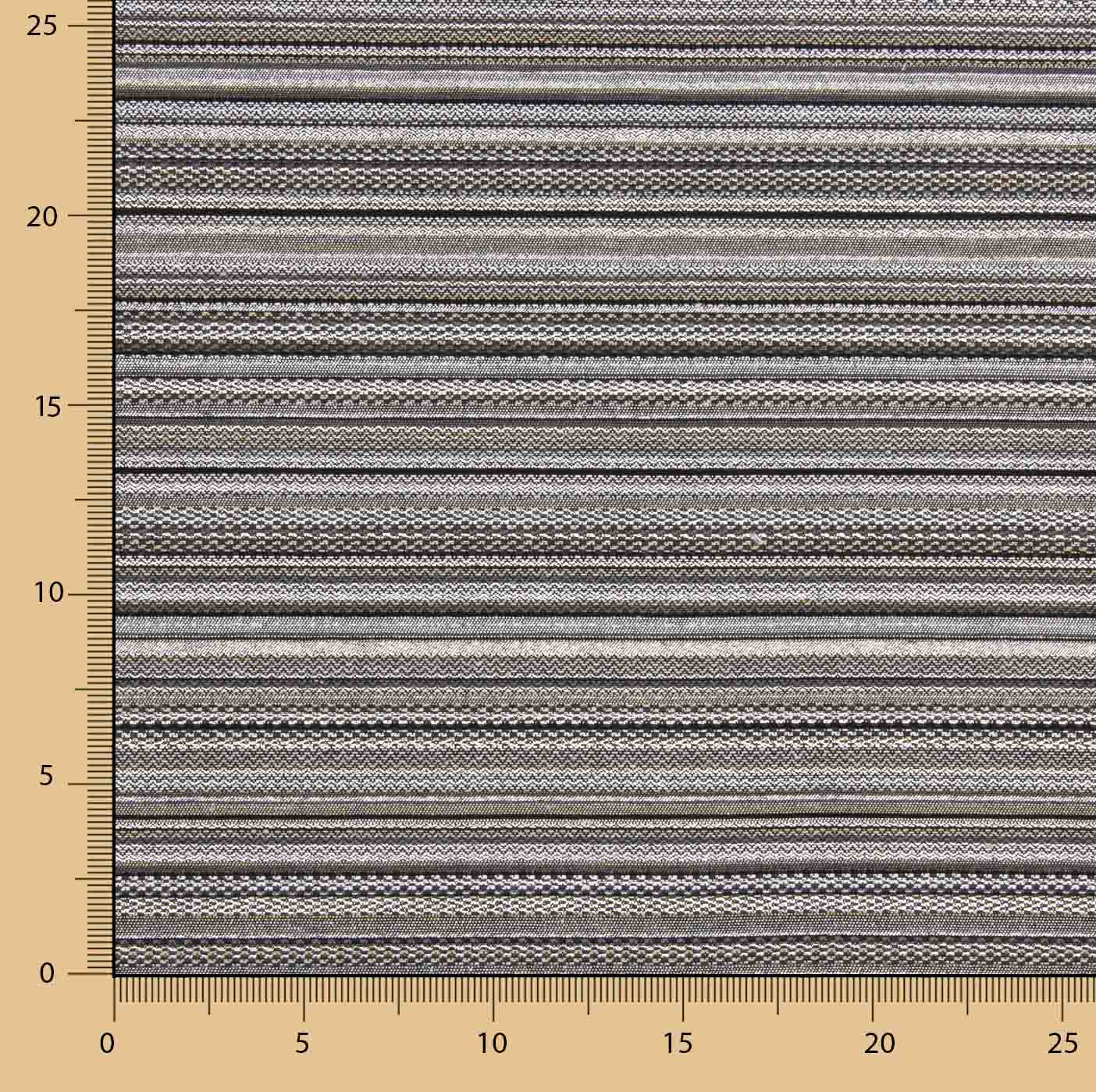 Lurex Brocade with Alpujarra Stripes in Silver - Ribes y Casals