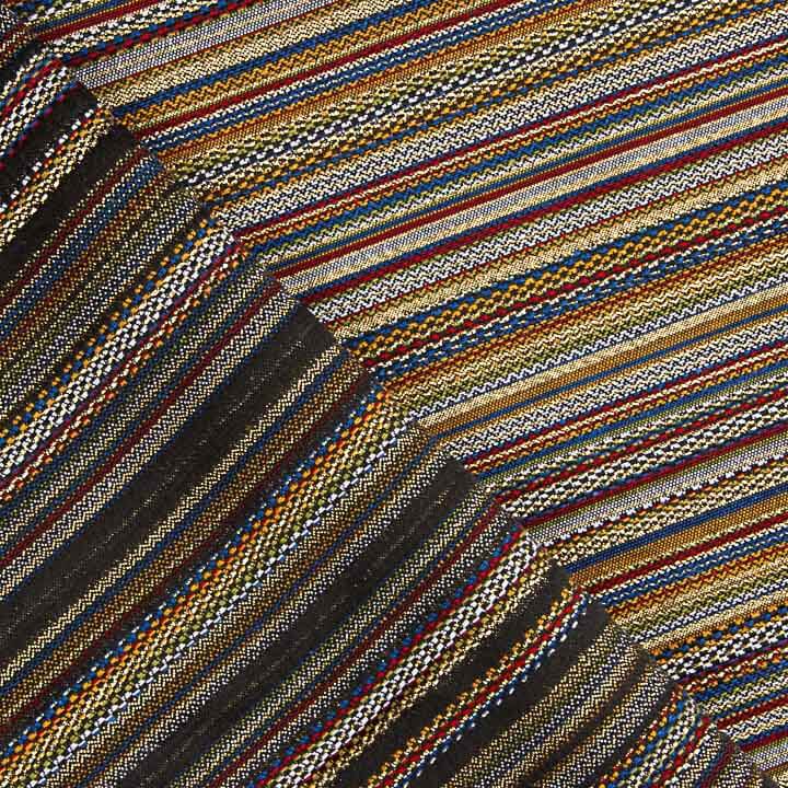 Multicoloured Alpujarra-style Lurex Stripe Brocade - Ribes y Casals