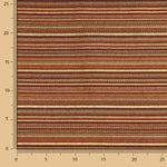 Red Alpujarra-style Lurex Stripe Brocade - Ribes y Casals