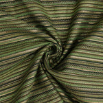 Green Alpujarra-style Lurex Stripe Brocade - Ribes y Casals