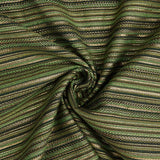 Green Alpujarra-style Lurex Stripe Brocade - Ribes y Casals