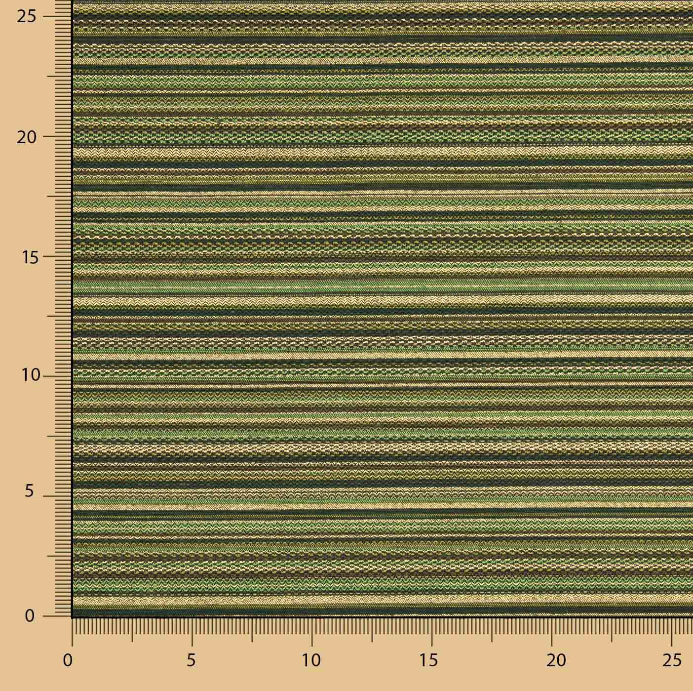 Green Alpujarra-style Lurex Stripe Brocade - Ribes y Casals