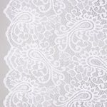 White Paisley ‘Bridal Garden’ Embroidered Lace - Ribes y Casals