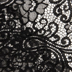 Black Paisley ‘Bridal Garden’ Embroidered Lace - Ribes y Casals