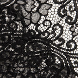 Black Paisley ‘Bridal Garden’ Embroidered Lace - Ribes y Casals