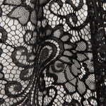 Black Paisley ‘Bridal Garden’ Embroidered Lace - Ribes y Casals