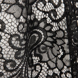 Black Paisley ‘Bridal Garden’ Embroidered Lace - Ribes y Casals