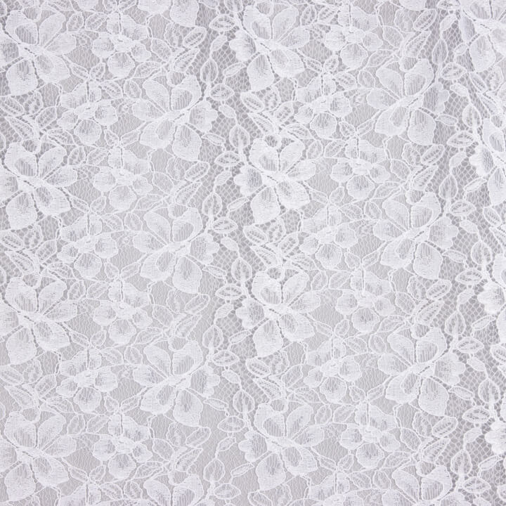 White Bridal Garden Embroidered Lace - Ribes y Casals