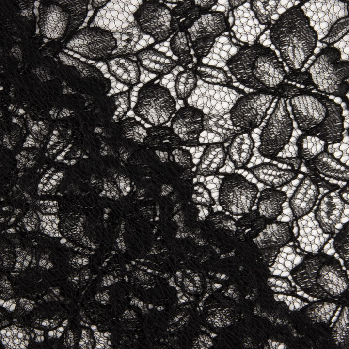 Black Embroidered Bridal Garden Lace - Ribes y Casals