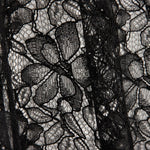 Black Embroidered Bridal Garden Lace - Ribes y Casals