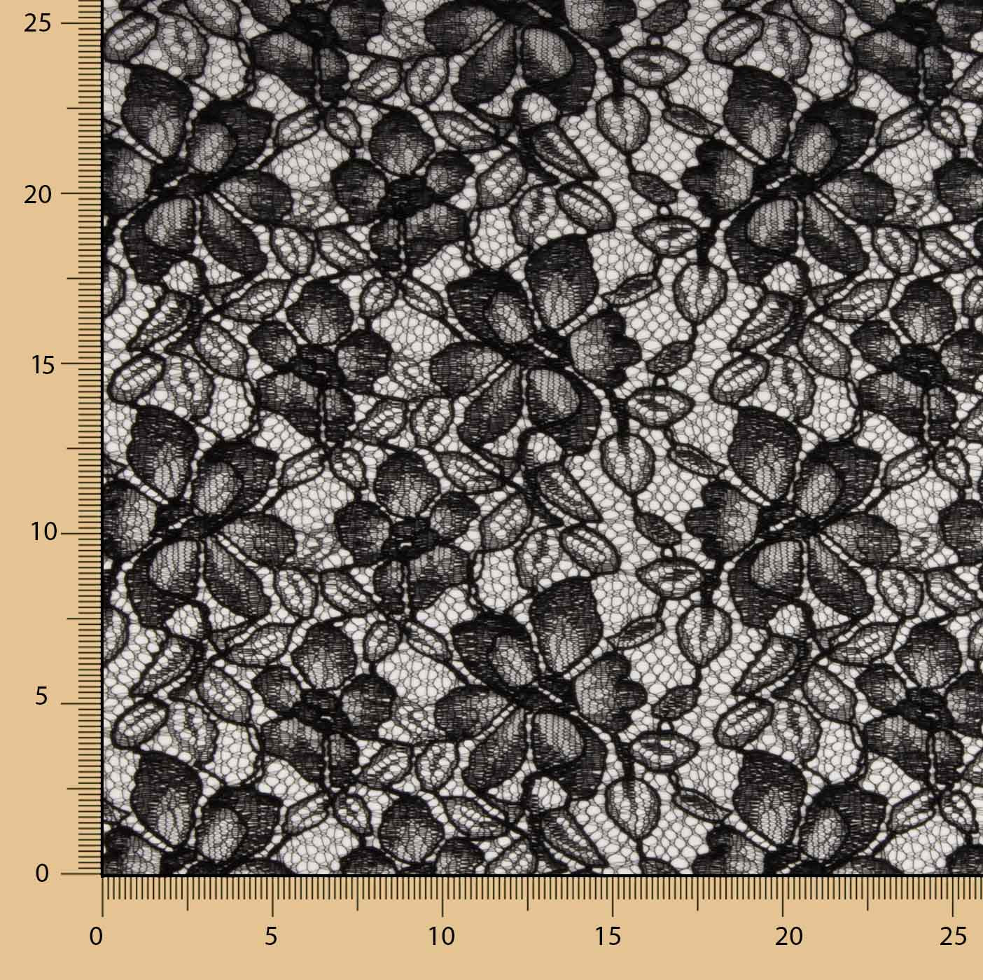 Black Embroidered Bridal Garden Lace - Ribes y Casals