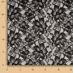 Black Embroidered Bridal Garden Lace - Ribes y Casals