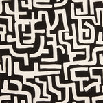 Black Abstract Print Fleece Top - Ribes y Casals