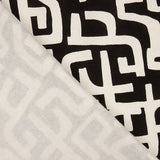 Black Abstract Print Fleece Top - Ribes y Casals