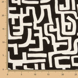 Black Abstract Print Fleece Top - Ribes y Casals