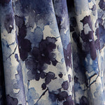 Stretch Viscose Fabric, Watercolour Blue Floral Print - Ribes y Casals