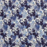 Stretch Viscose Fabric, Watercolour Blue Floral Print - Ribes y Casals