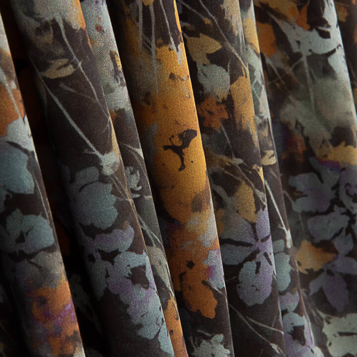 Digitally Printed Viscose Fabric Satin – Autumn - Ribes y Casals