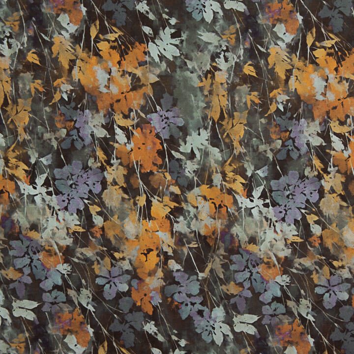 Digitally Printed Viscose Fabric Satin – Autumn - Ribes y Casals