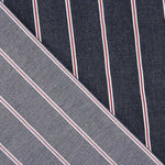 Heritage Nautical Print, Red and White Stripes Denim - Ribes y Casals