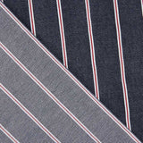 Heritage Nautical Print, Red and White Stripes Denim - Ribes y Casals