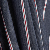 Heritage Nautical Print, Red and White Stripes Denim - Ribes y Casals