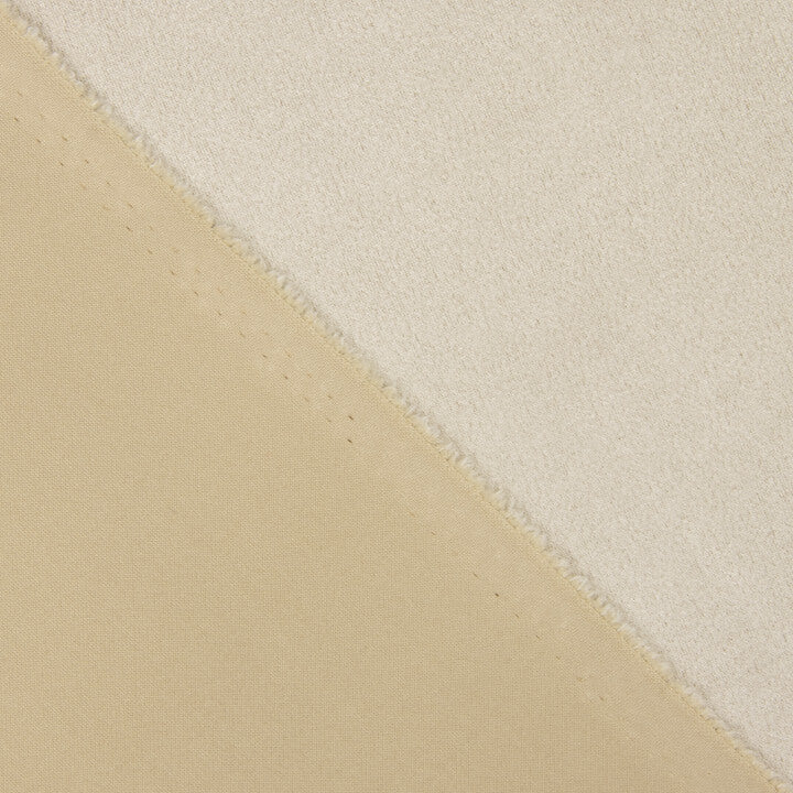 Scuba knit, faux suede velour, unbleached - Ribes y Casals