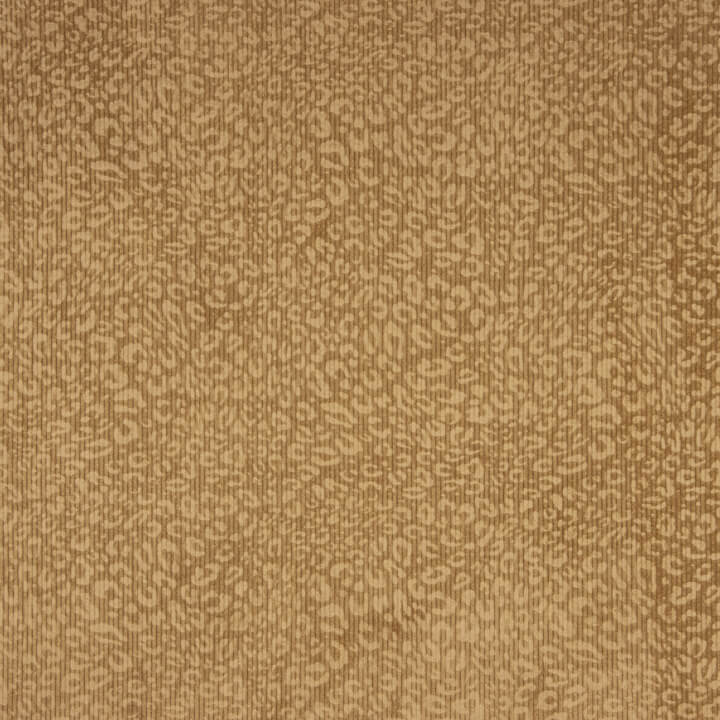 Caramel Brown Leopard Print Corduroy - Ribes y Casals