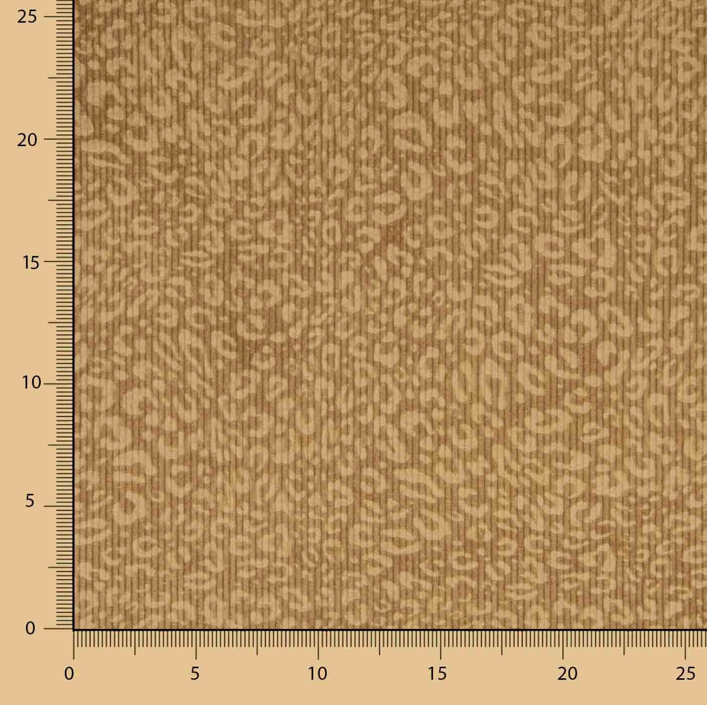 Caramel Brown Leopard Print Corduroy - Ribes y Casals