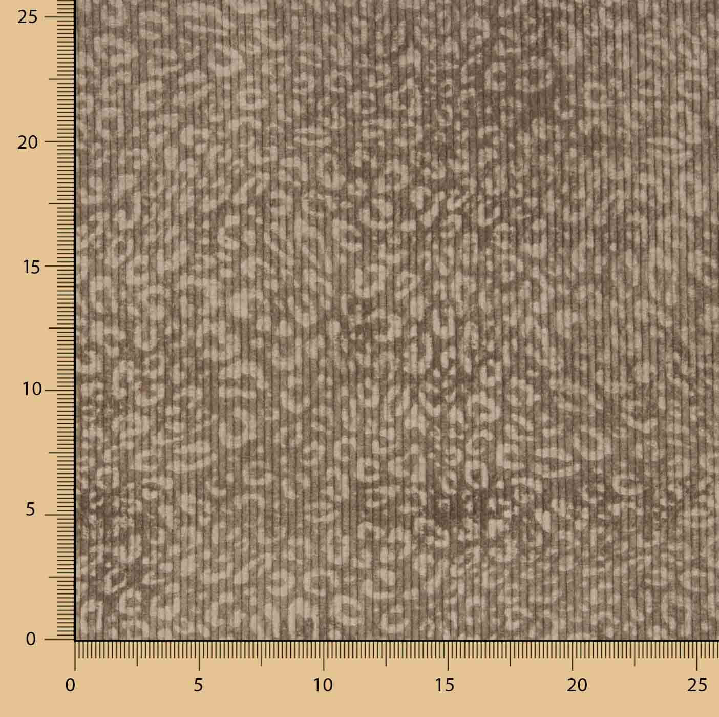 Cocoa Brown Leopard Print Corduroy - Ribes y Casals