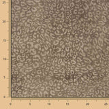 Cocoa Brown Leopard Print Corduroy - Ribes y Casals