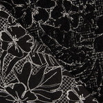 Noctis Black Floral Embroidered Bouclé - Ribes y Casals