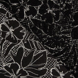 Noctis Black Floral Embroidered Bouclé - Ribes y Casals