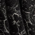 Noctis Black Floral Embroidered Bouclé - Ribes y Casals