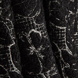 Noctis Black Floral Embroidered Bouclé - Ribes y Casals