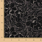Noctis Black Floral Embroidered Bouclé - Ribes y Casals