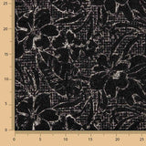Noctis Black Floral Embroidered Bouclé - Ribes y Casals