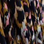 Pink Animal Print Satin Viscose Fabric - Ribes y Casals