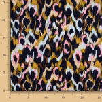 Pink Animal Print Satin Viscose Fabric - Ribes y Casals