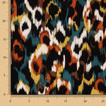 Animal Print Satin Viscose Fabric in Brick Red - Ribes y Casals