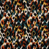 Animal Print Satin Viscose Fabric in Brick Red - Ribes y Casals