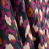 Purple Abstract Animal Print Viscose Crepe - Ribes y Casals