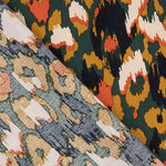 Abstract Animal Print Crepe – Petrole - Ribes y Casals