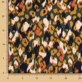 Abstract Animal Print Crepe – Petrole - Ribes y Casals