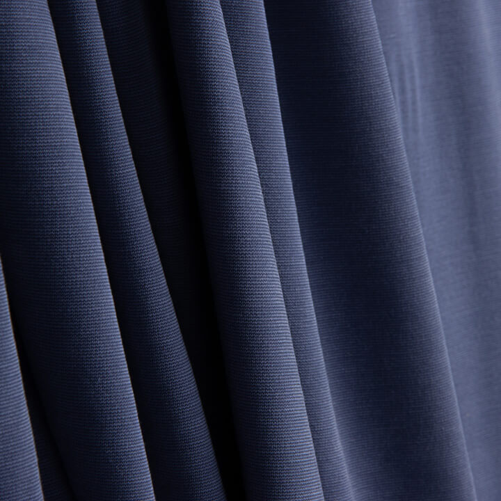 Stone-washed denim blue viscose jersey - Ribes y Casals